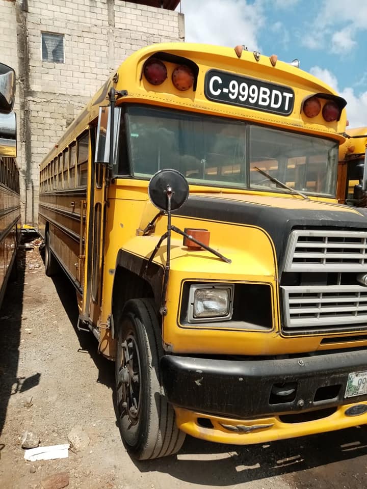 Bus blue bird