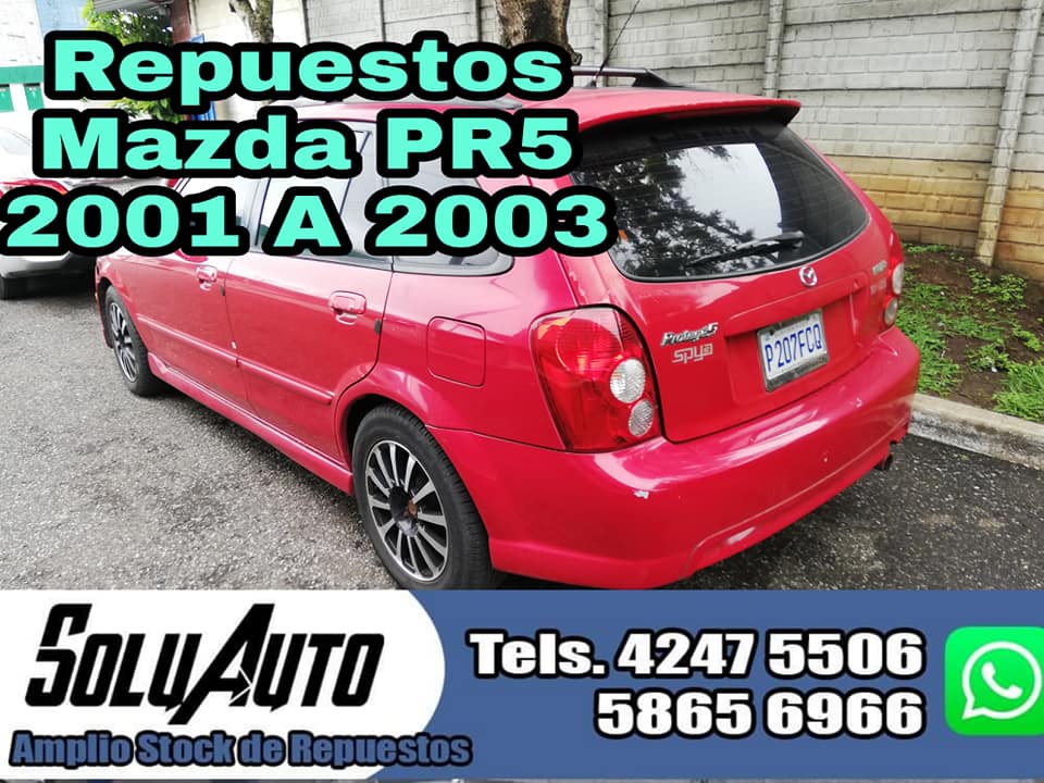 NUEVA MERCADERIA REPUESTOS MAZDA PROTEGE PR5 2000 A 2003 MOTOR 2000 AUTOMATICO 

CULATA 2.0, CAJA AU