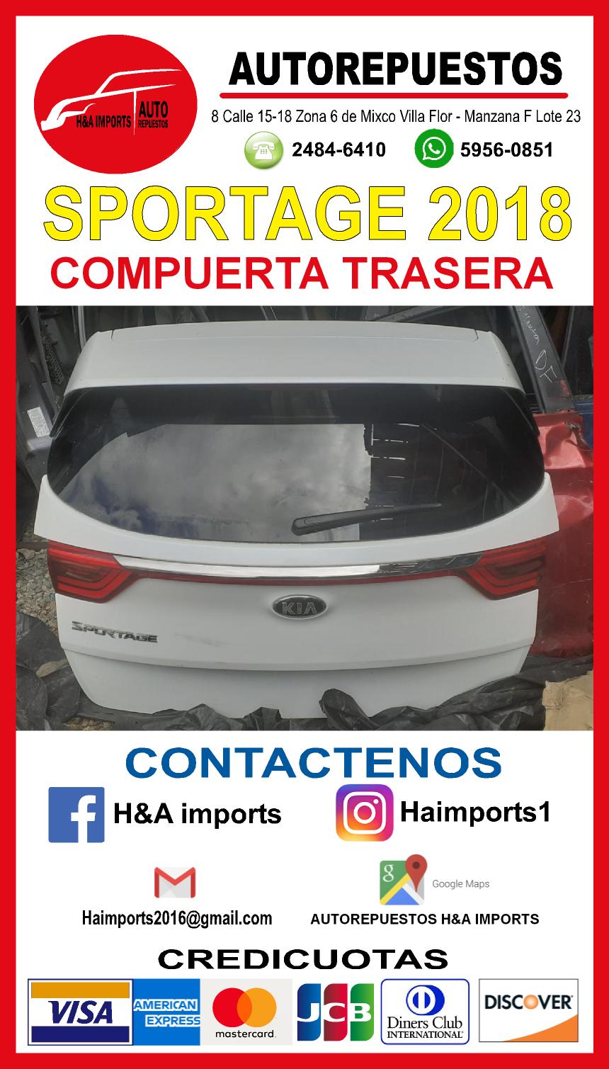 Compuerta Para Sportage 2018|