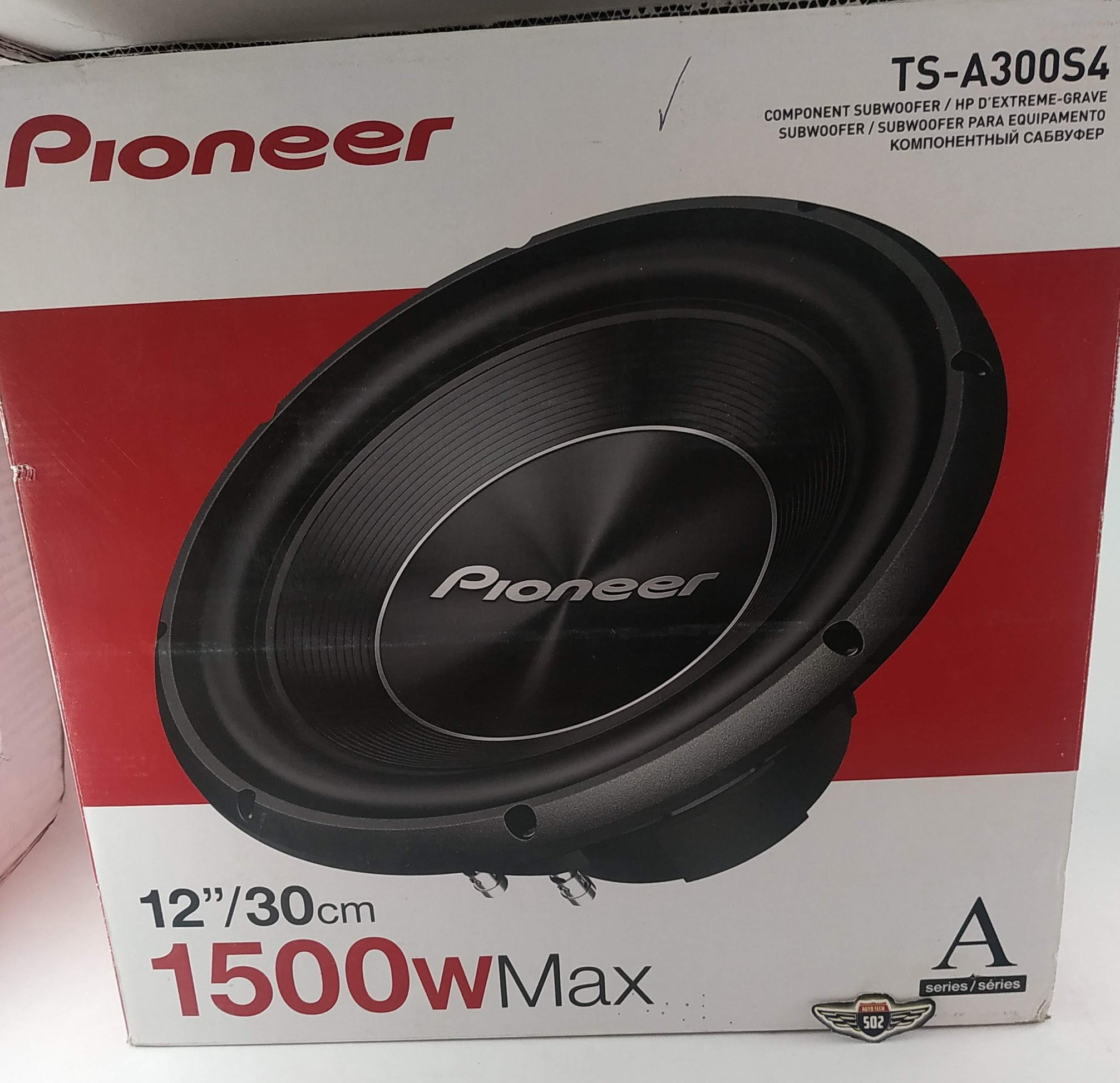 WOOFER PIONEER 1 BOBINA 12 PULGADAS 1500WATTS MAX