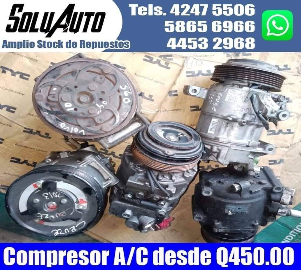 COMPRESOR DE AIRE ACONDICIONADO DESDE Q.450.00 CADA UNO

Chevrolet  Cruze 2011-2012 1.4 Turbo Q450.0