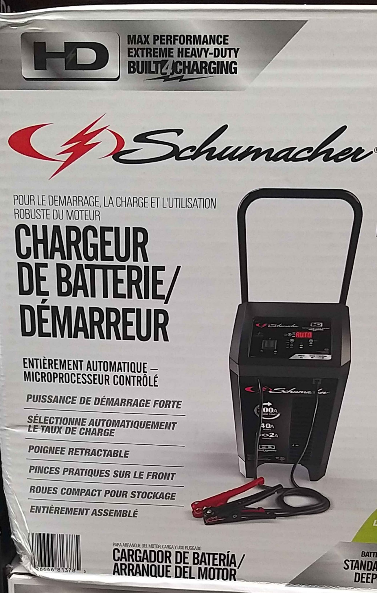 Pocas unidades!!!
Poderoso cargador Smart Schumacher 200 AMP.