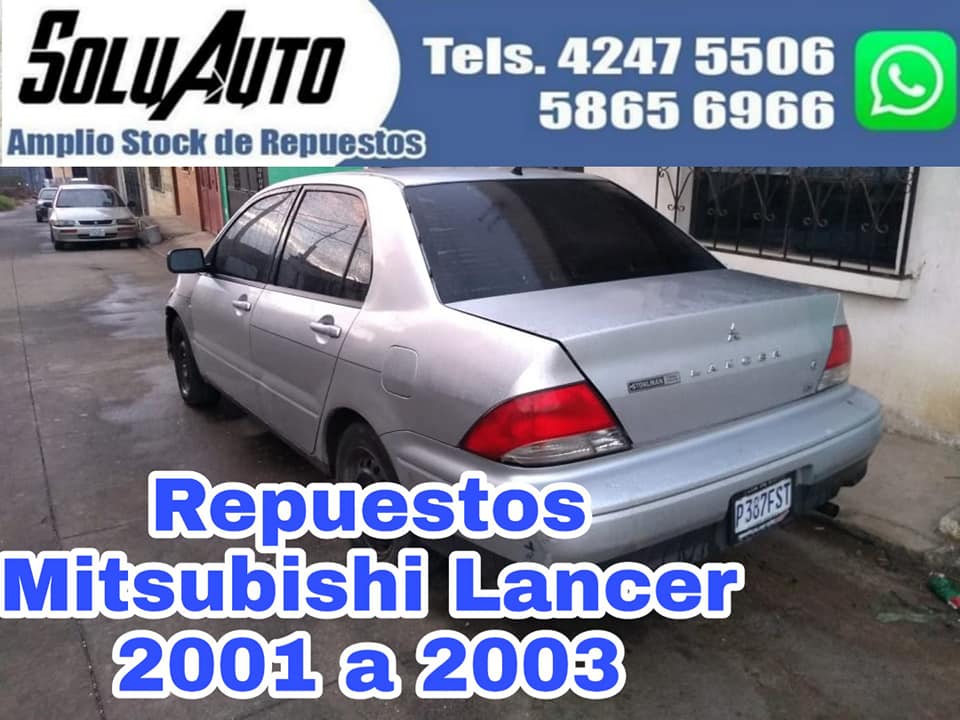REPUESTOS MITSUBISHI LANCER 2001 A 2003 MOTOR 2.0 MECANICO

CULATA 2.0, CAJA MECANICA/STANDAR, CONVE