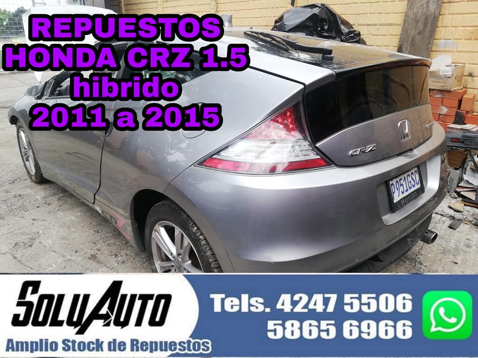 REPUESTOS HONDA CRZ DEL 2011 A 2015 MOTOR 1.5 HIBRIDO AUTOMATICO 

CULATA 1.5, CAJA AUTOMÁTICA , Cul