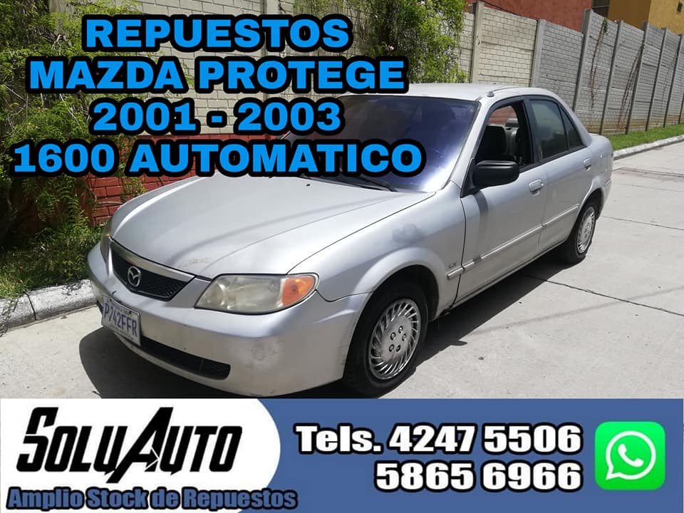 NUEVA MERCADERIA REPUESTOS MAZDA PROTEGE 2001 A 2003  MOTOR 1600 AUTOMATICO 

CULATA 1.6, CAJA AUTOM