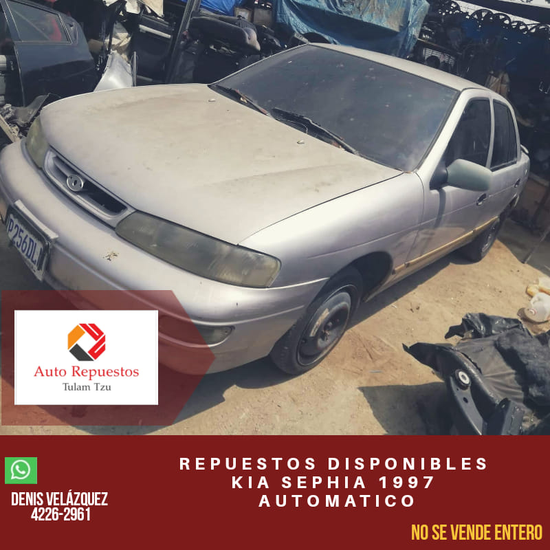 REPUESTOS DISPONIBLES  
 KIA SEPHIA  1997  AUTOMÁTICO
 CAJA AUTOMATICA. Q1800. 
...