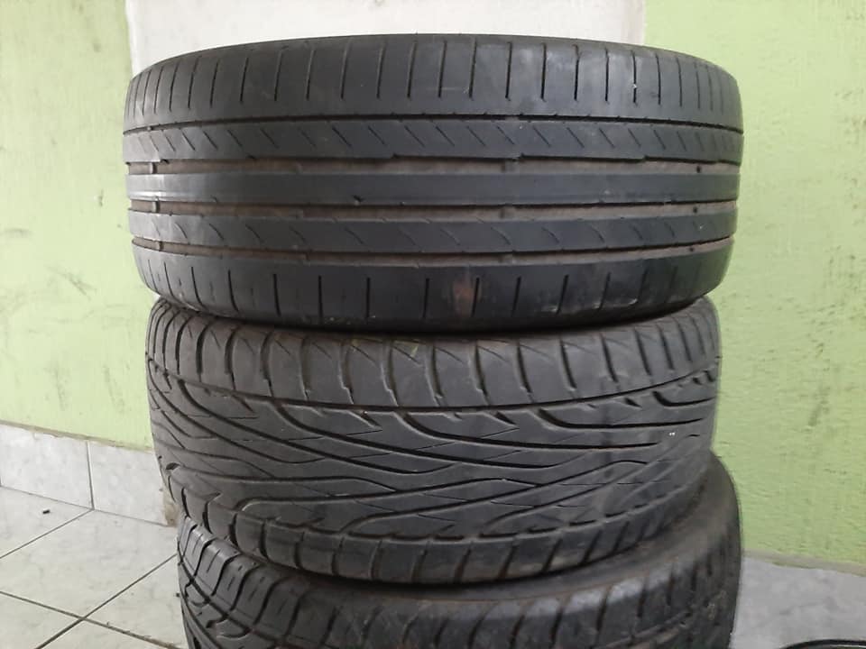 205/ 45 R17 2 llantas una continental y otra maxxis, buena vida útil, precio Q250 el par!