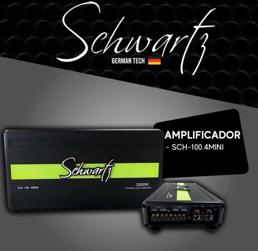 AMPLIFICADOR SCHWARTZ 4 CANALES  2000 WATTS MAX