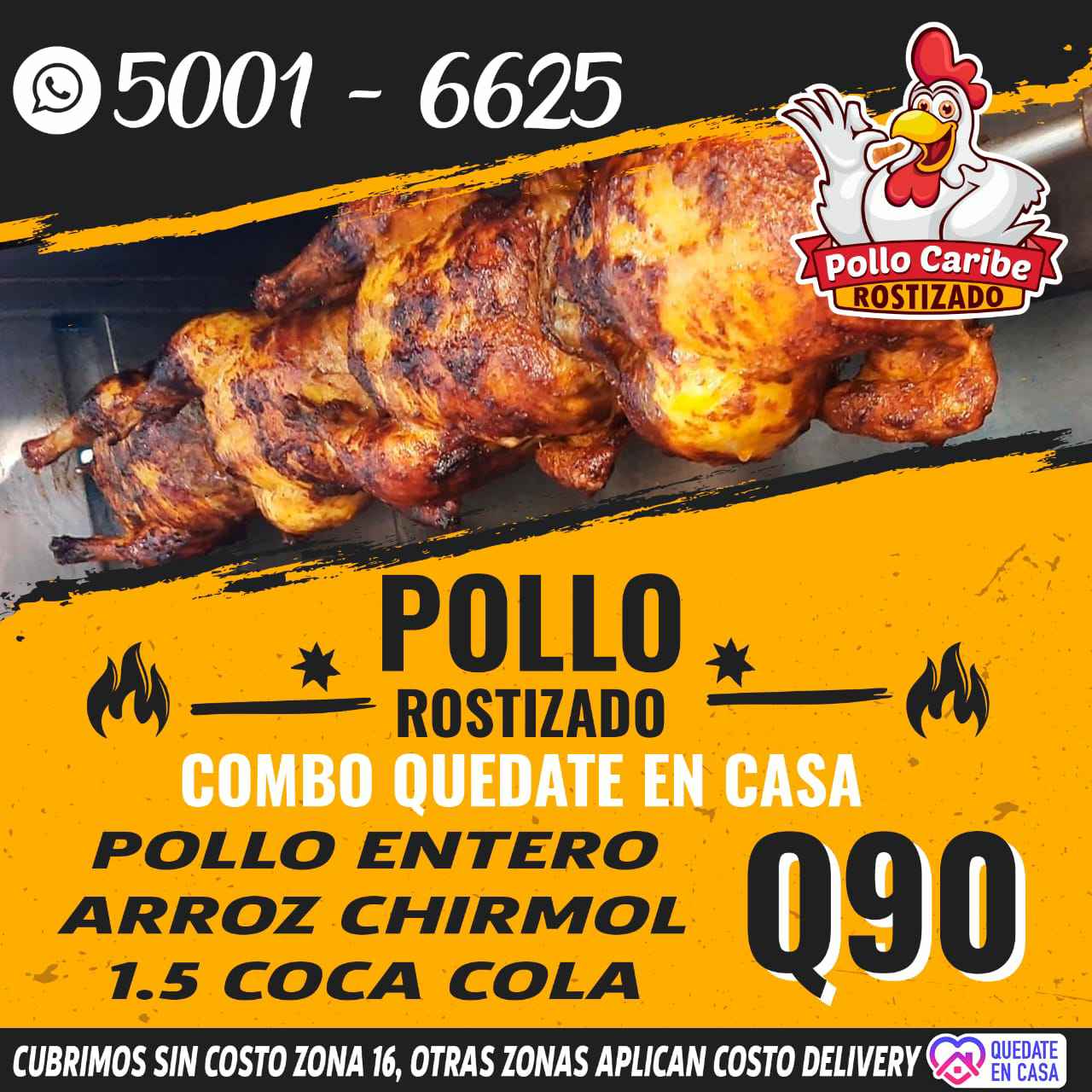 EL MEJOR POLLO ROSTIZADO, POLLO CARIBE