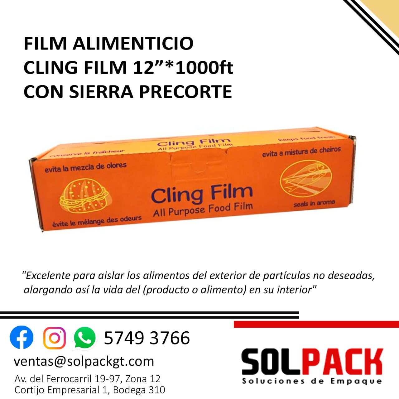 Film alimentiico con sierra precorte Info 5749 3766