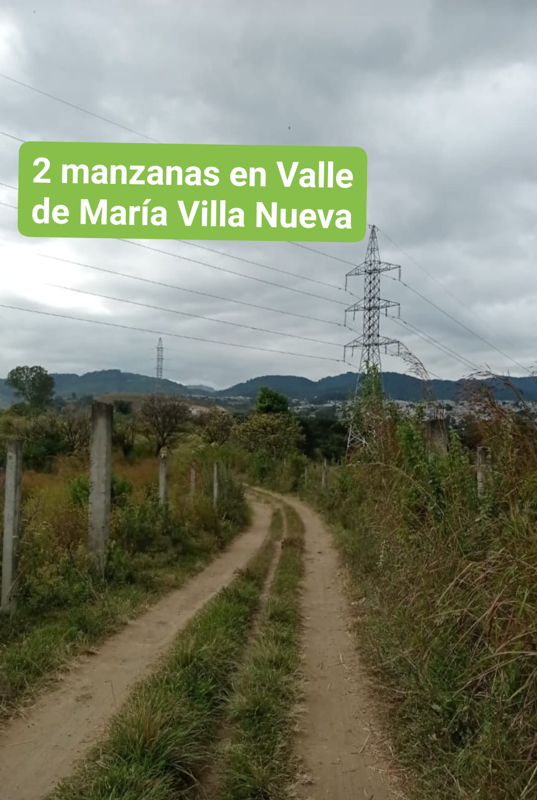 Vendo 2 manzanas Ingresando por Condomínio valle de María, excelente para lotif