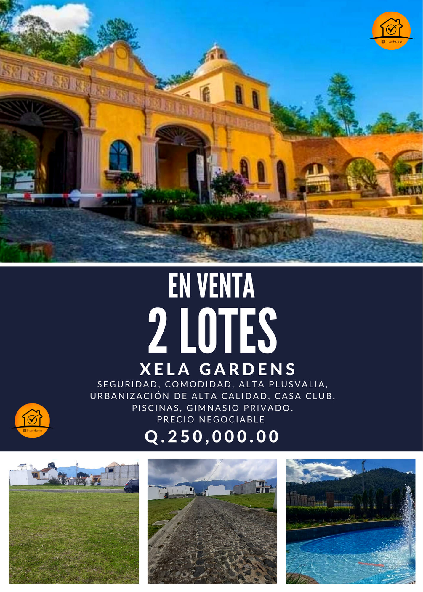 2 LOTES EN VENTA XELA GARDENS