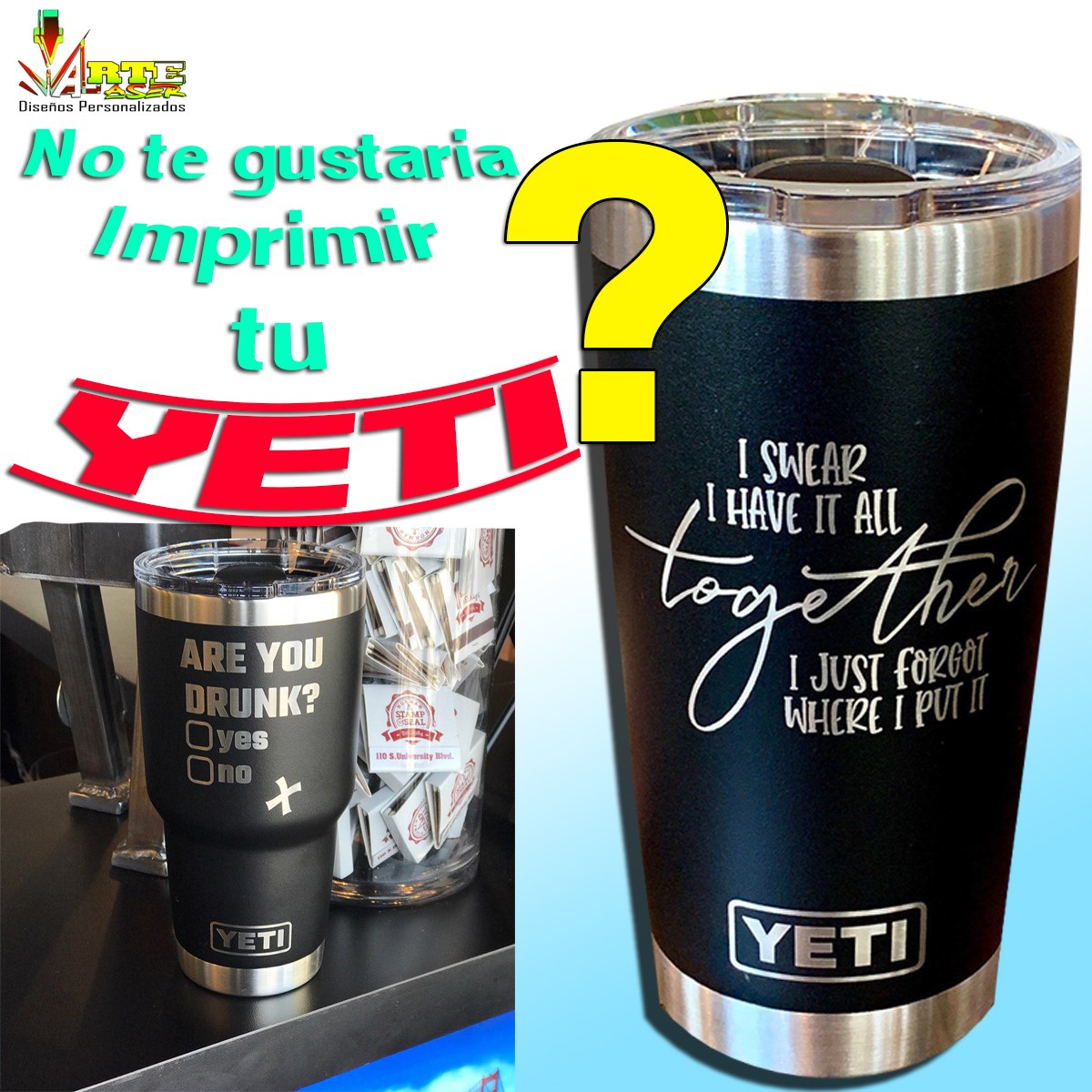 Impresión a Laser Sobre Yetis