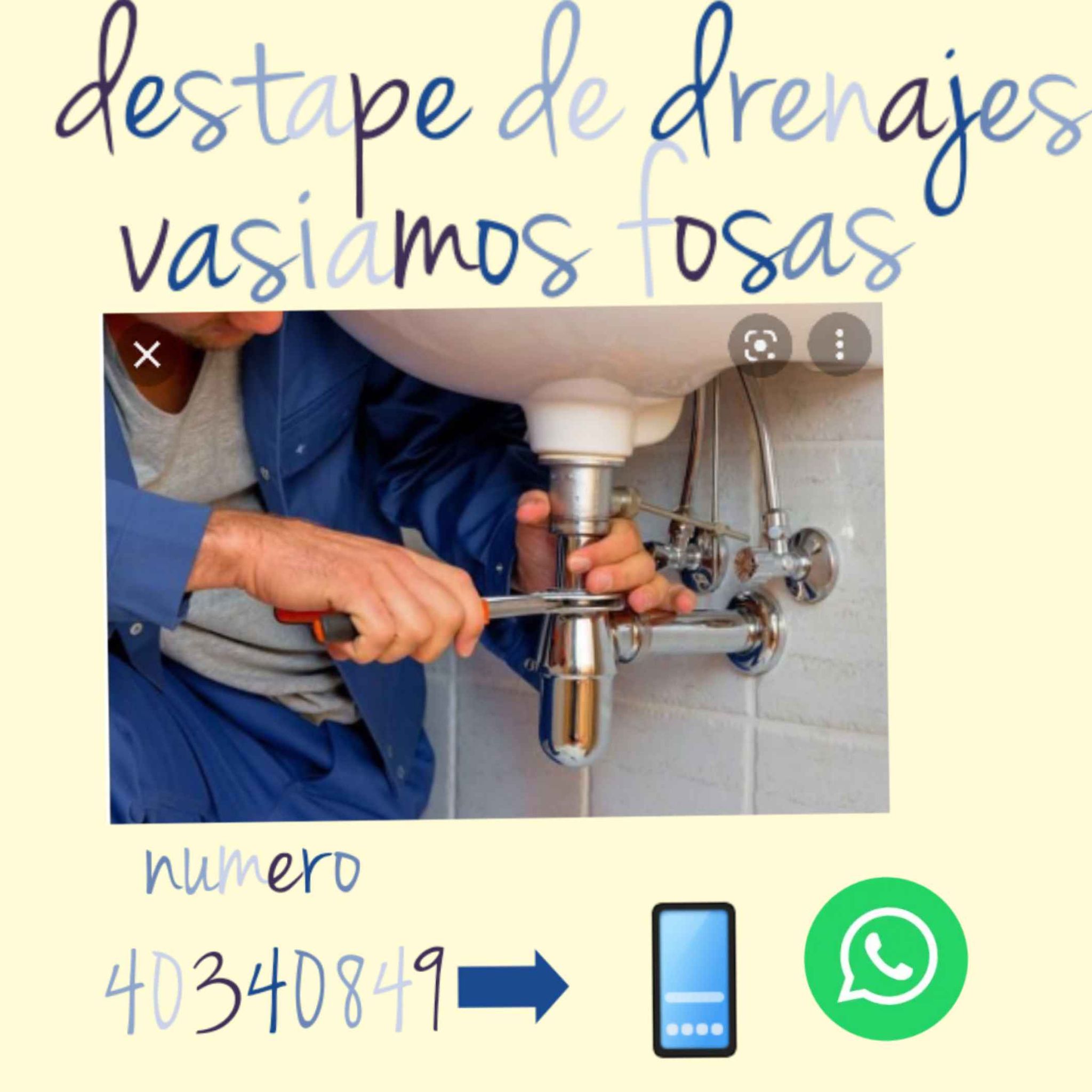 Venta #, *destape de drenajes, pilas, reposaderas con máquina al 40340849 ""?)