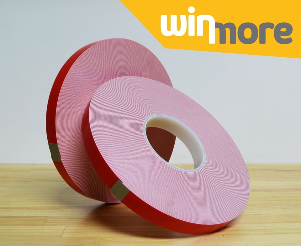 Cinta doble contacto ¾ x 25 metros. Color blanco.