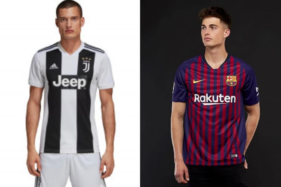 A 2x1 en camisolas del Barcelona y Juventus!!!