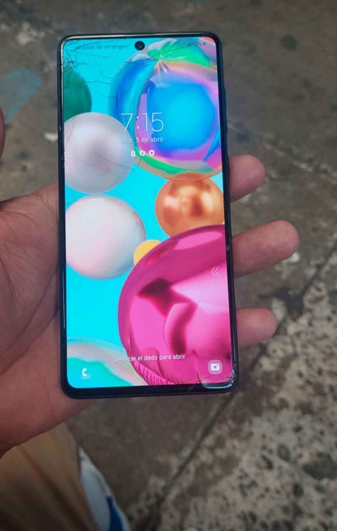 A71 de tigo glas rajado huella al 100
