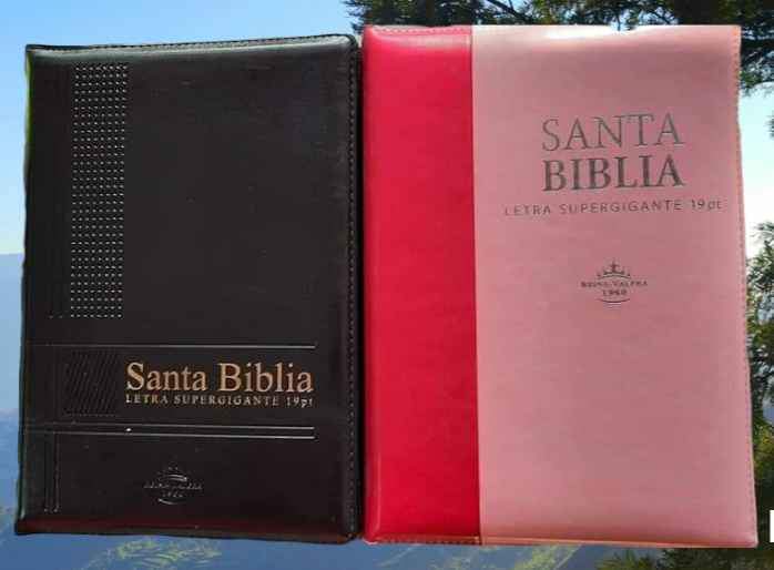 Santa Biblia Letra Súper Gigante Reina valera 1960 Con Indice y Cierre