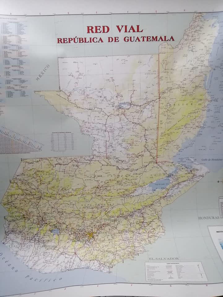 Nuevo mapa Vial 1.12x1.14 mt enmarcado