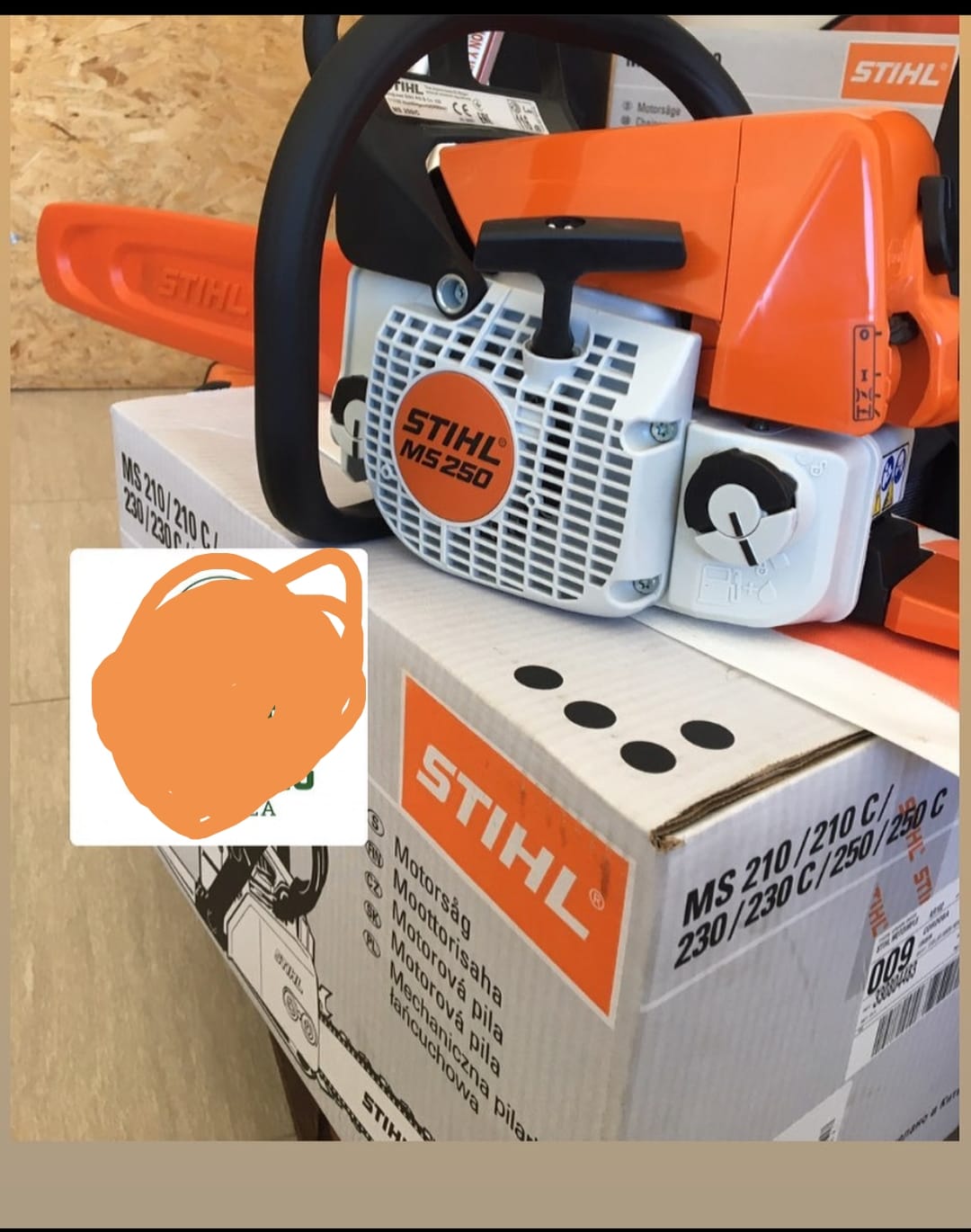 Motosierras stihl MS 250 con barra de 20 pulgadas