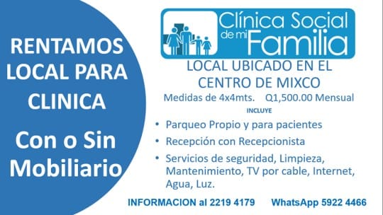 Alquiler de local para clínica, oficina o bodegas