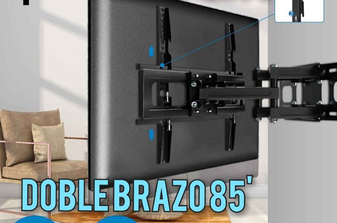 Reingreso bracket doble brazo de 32HASTA 85PULGADAS