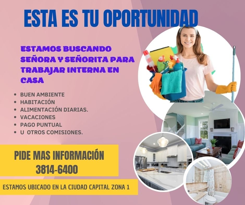 EMPLEO DOMÉSTICA INTERNA