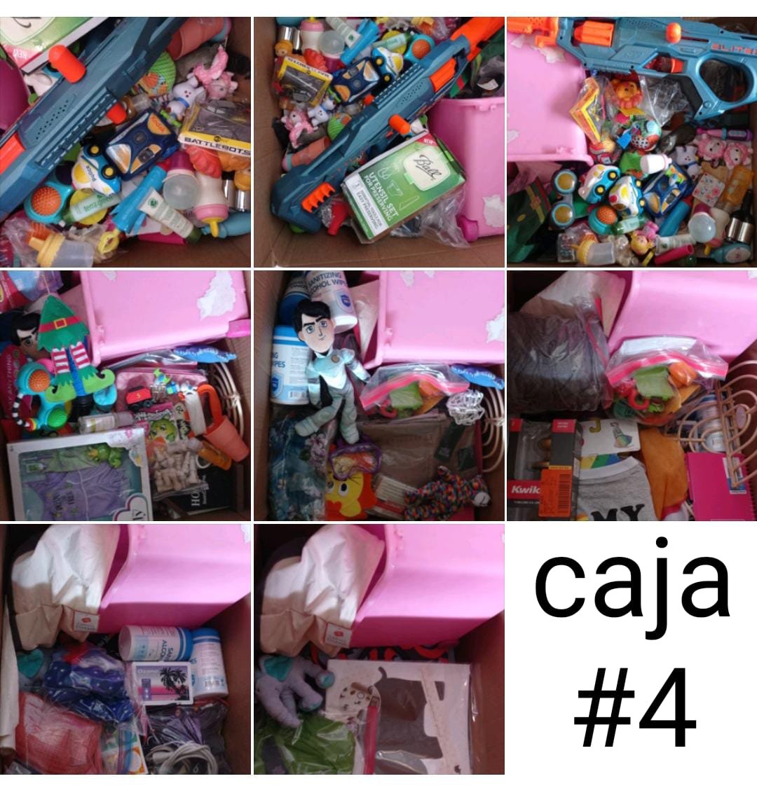 MICELANEA HOGAR Y JUGUETES CAJA DE 55LB EN Q500