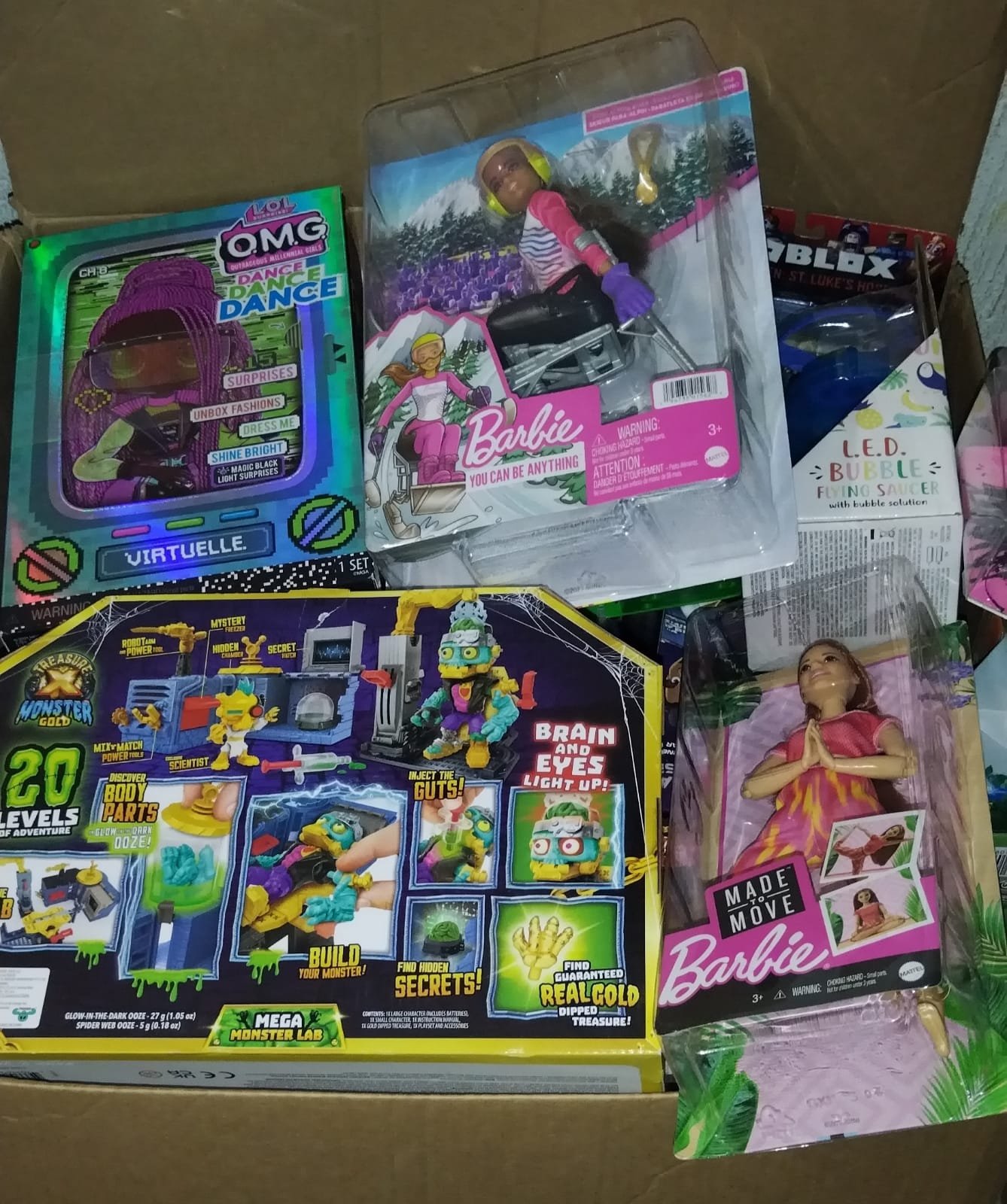 CAJAS DE JUGUETES NUEVOS