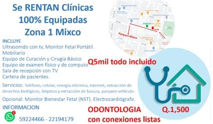 Alquiler de clínica médica 100% Equipada