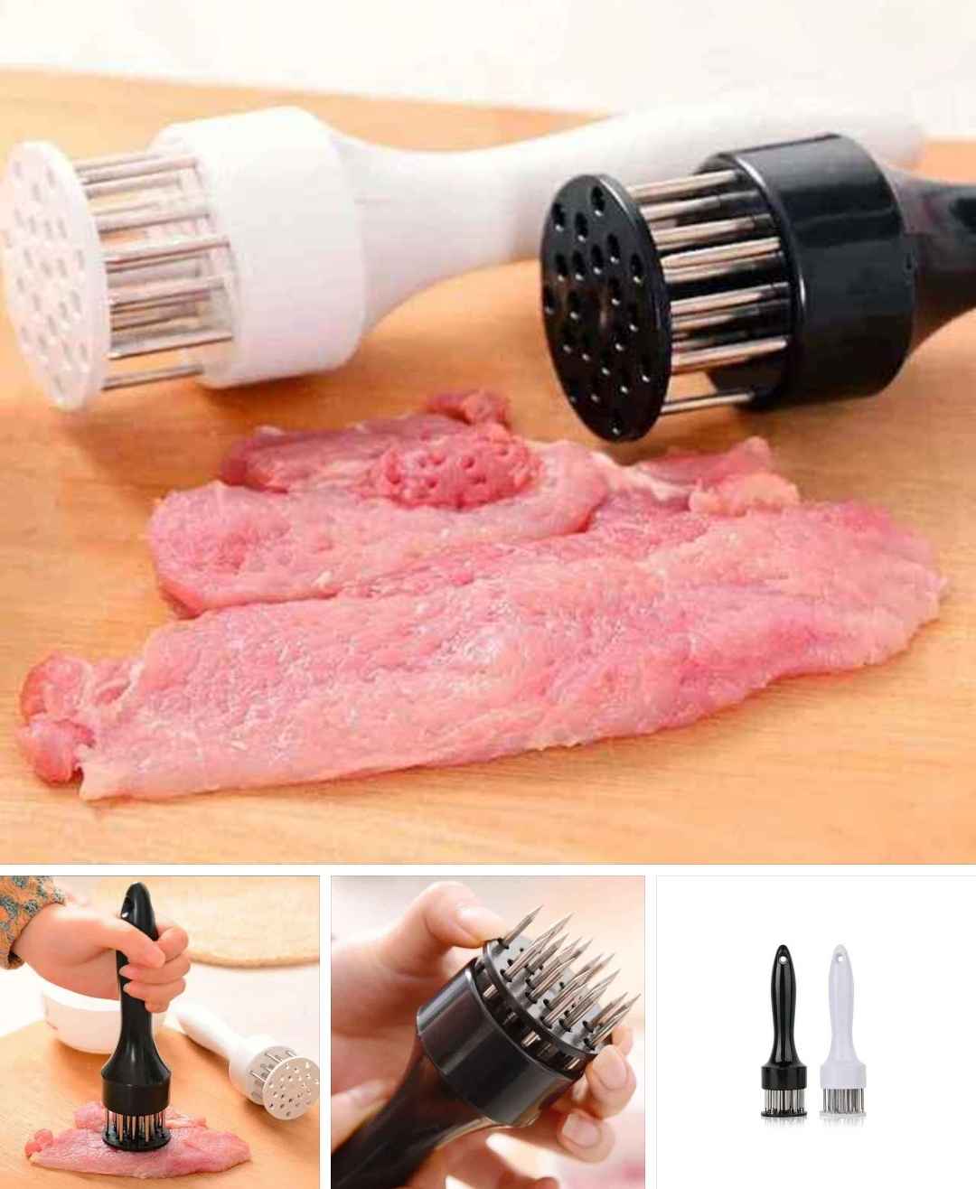 Ablandador De Carne 24 Agujas Asados, Pollo, Cerdo, Vacuno y Pato