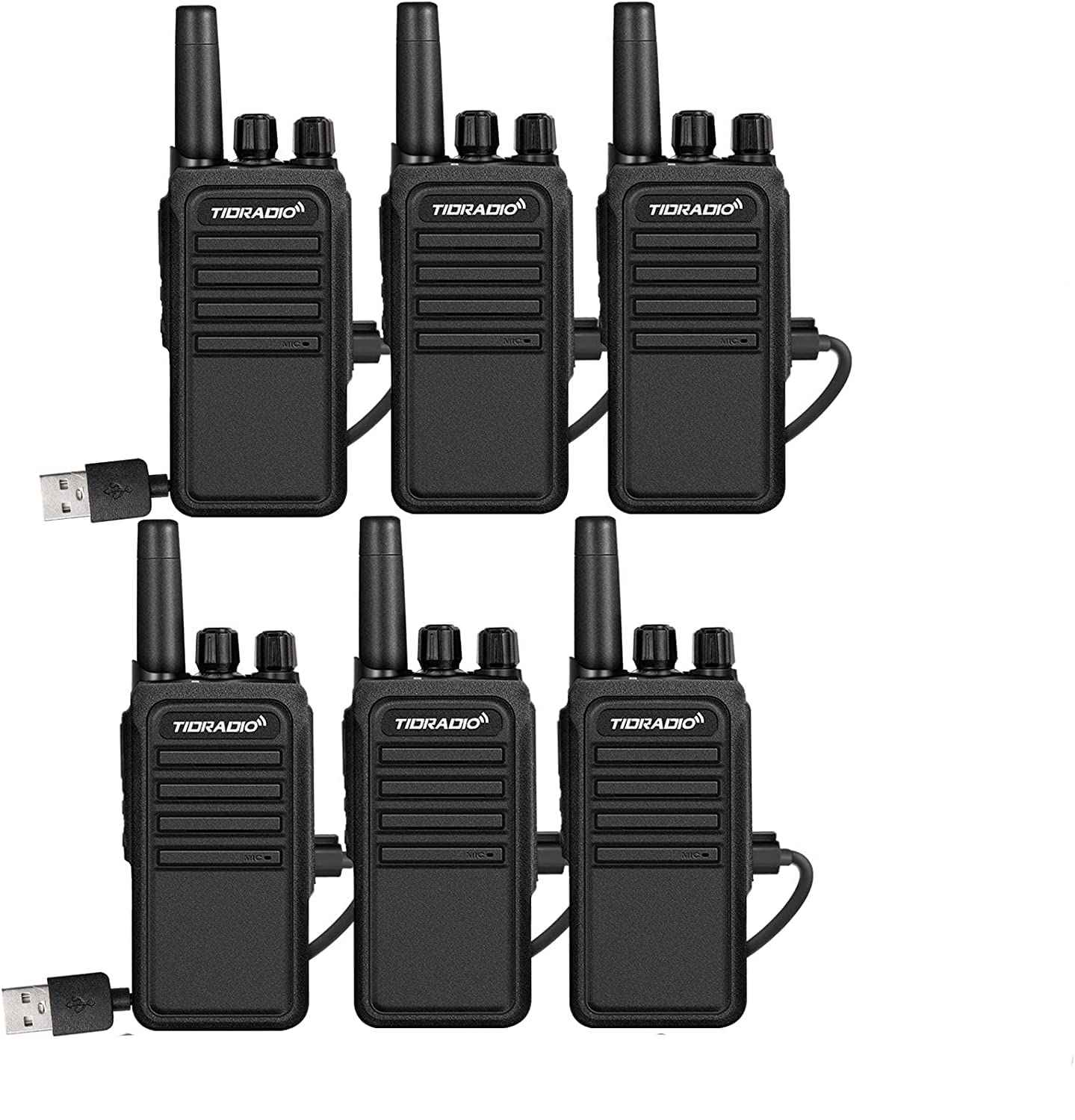 Combo de 6 Receptores de radios de comunicación UHF VHF