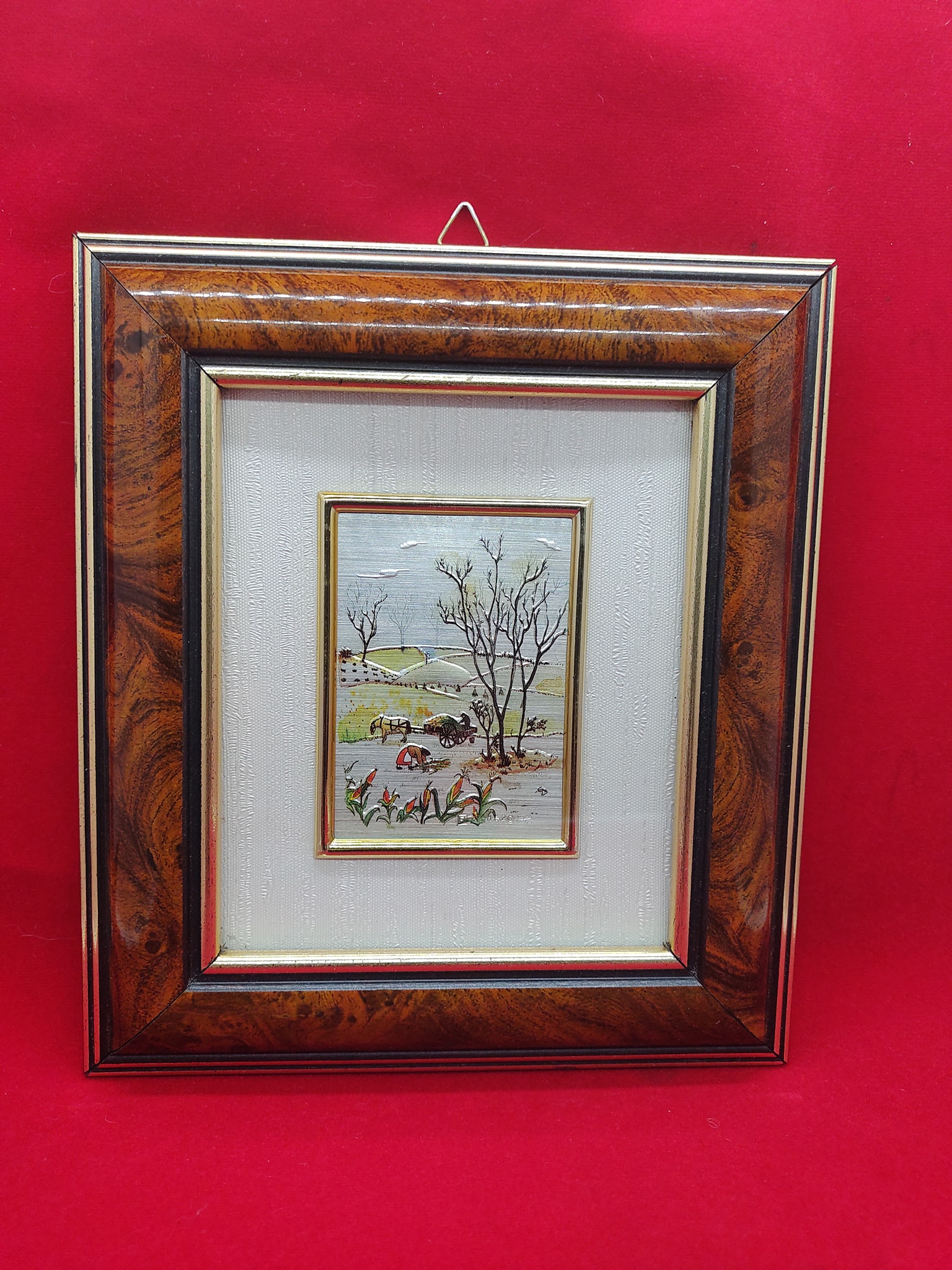 Colección 4 cuadros plata 925/000