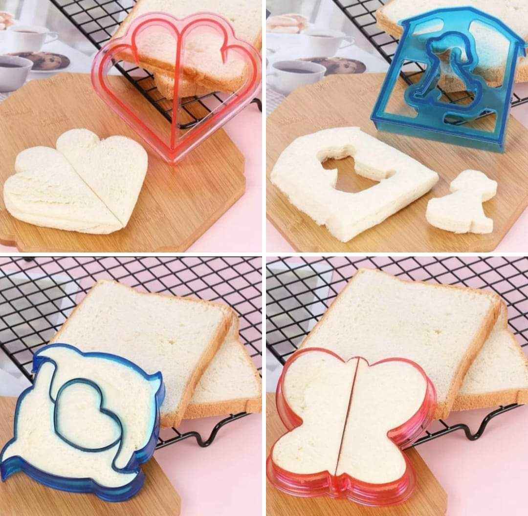 Cortadores de sandwich y alimentos varios tipo kawai.  Por unidad o por mayor