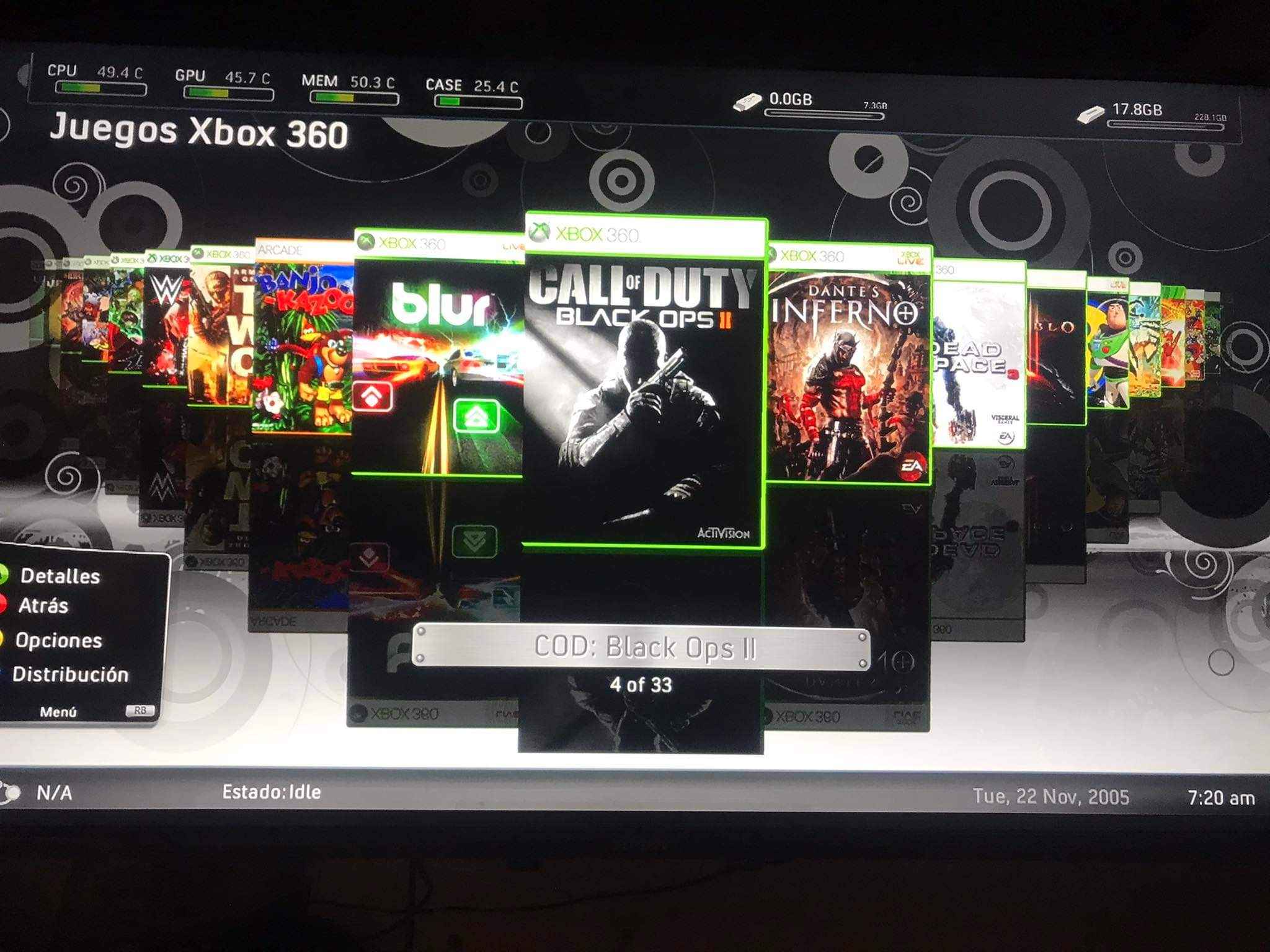 Vendo o cambio xbox 360 chipeada