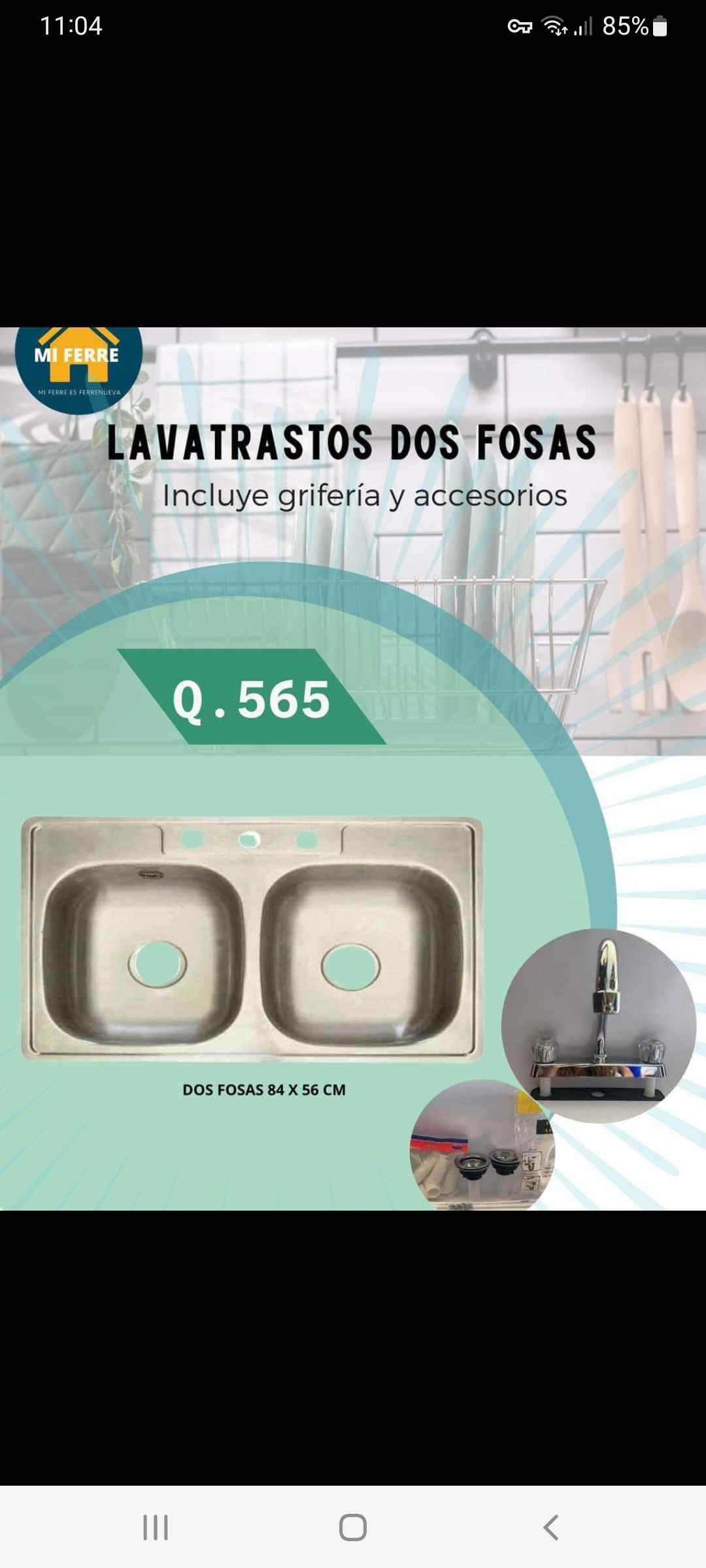 Lavatrastos de acero varias medidas, desde