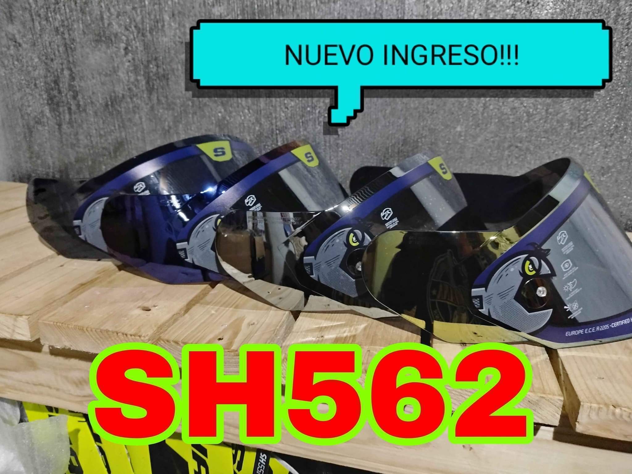 Shield para cascos shaft (Visor y bases)