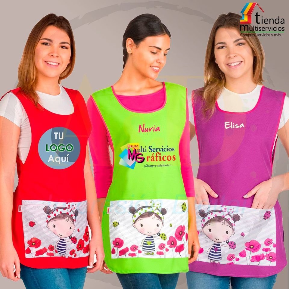 Gabachas Personalizadas
 Fabricamos Gabachas Personalizadas para Colegios, Escue