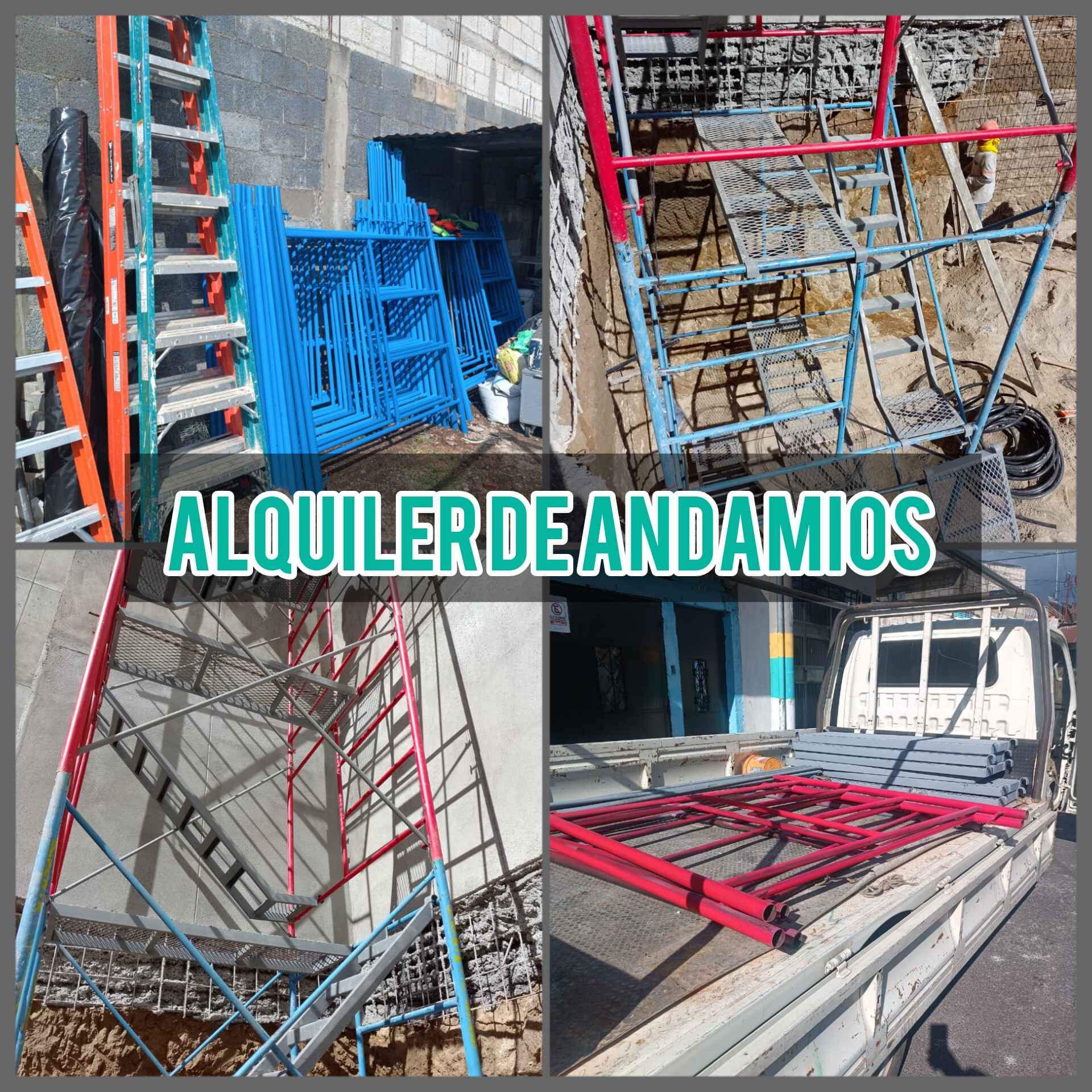 Alquiler de módulos de andamios con medidas de:
  1.10 x 1.50m
   1.50x 1.50m