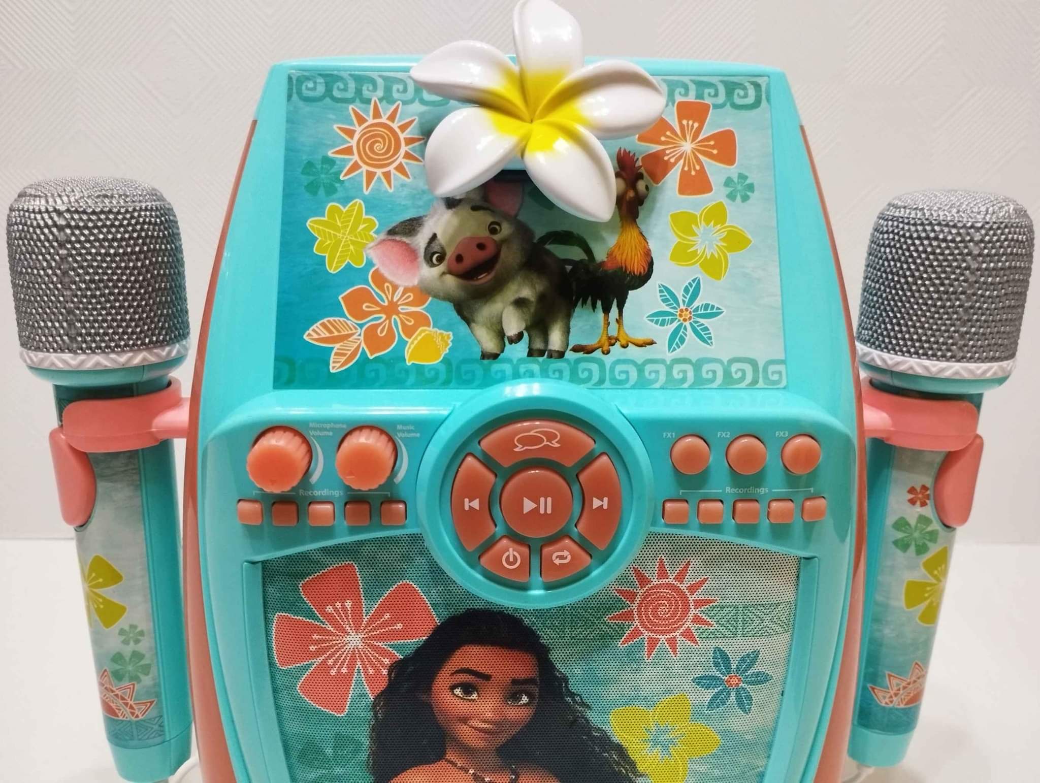 2 Karaoke para niña con micrófono  interactivo conección de teléfono grabador de