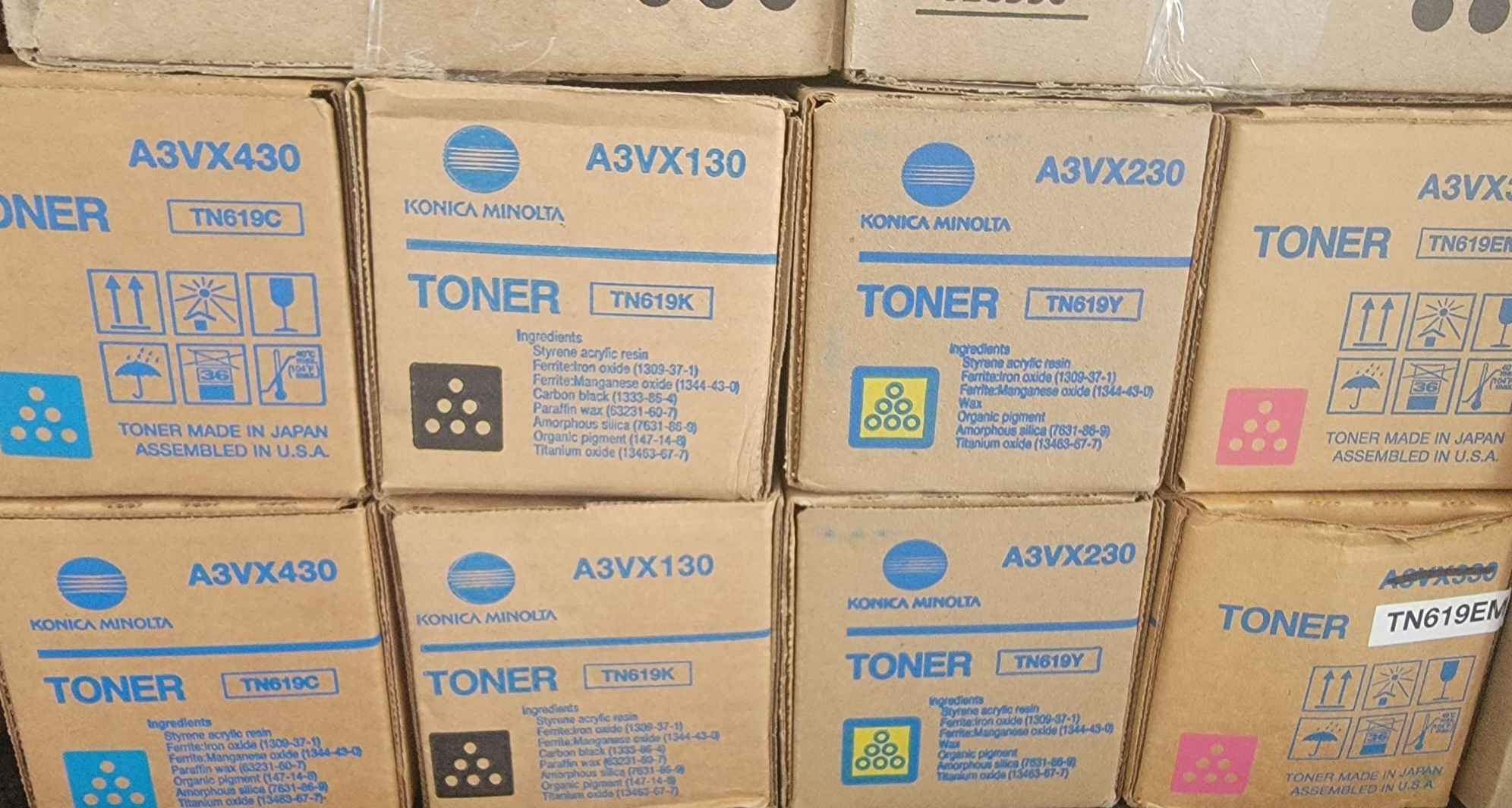 TONER KONICA MINOLTA TN619K, TN619C, TN619Y, TN619M
 Konica Minolta Bizhub Prens