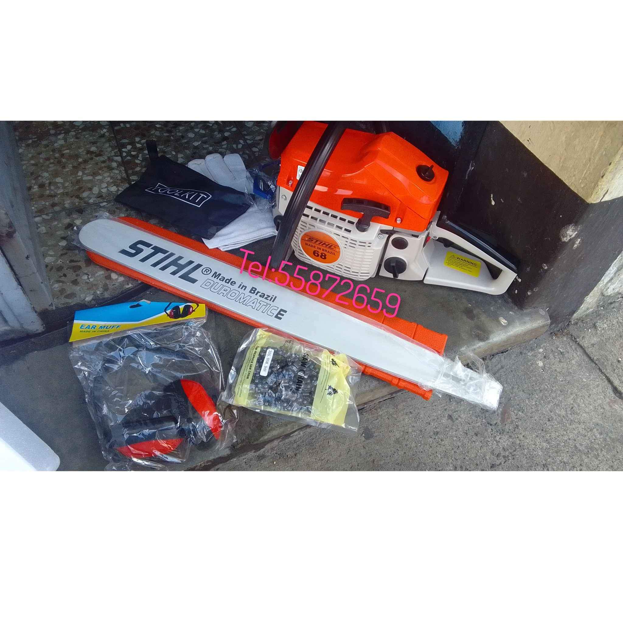 Precio increibles. 
 Motosierras 68 de 24 pulgadas.
 Accesorios completo.
 Envio