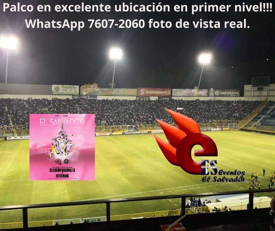 *Oferta de último momento!!!* Palco completo para 6 personas y 2 niños menores d