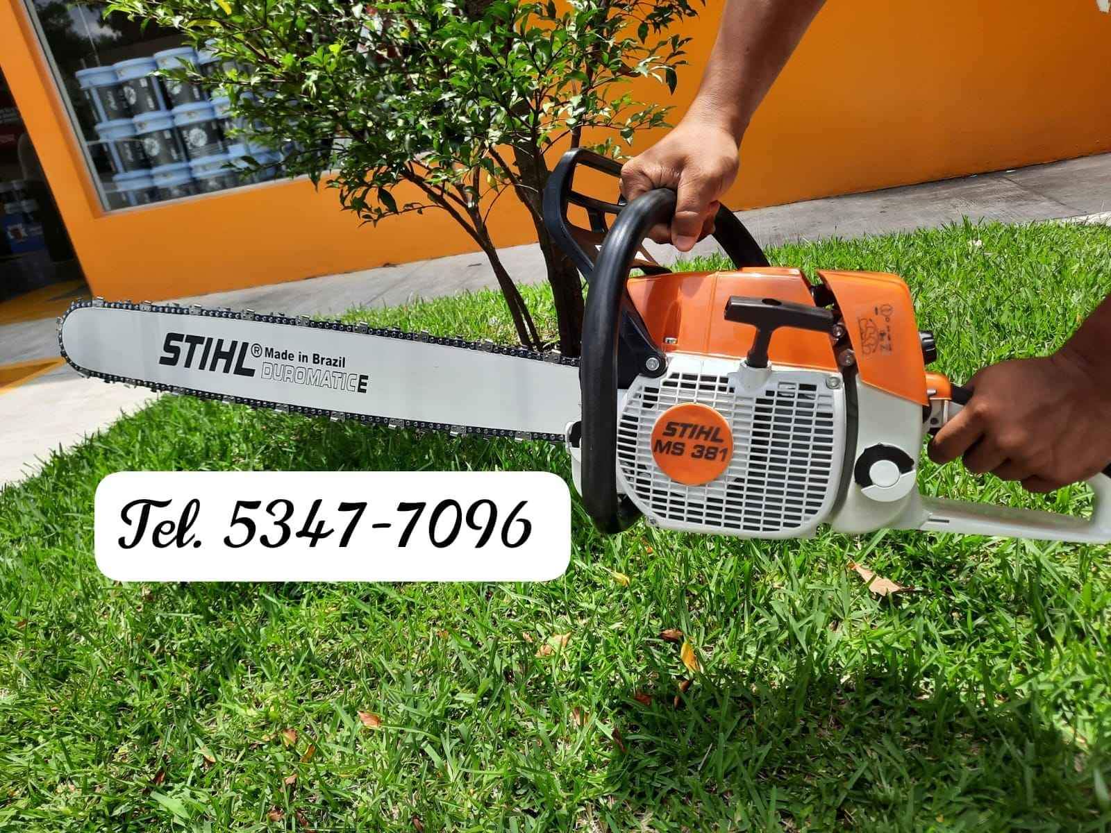 Agroindustria 
 Motosierra stihl 381 
 Chapeadoras, 
 Motosierra,
  bombas para