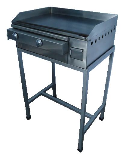 PLANCHA MULTIUSOS EN ACERO INOXIDABLE 
 PLANCHA FIJA DE 1/8 DE GROSOR
 BANDEJA D