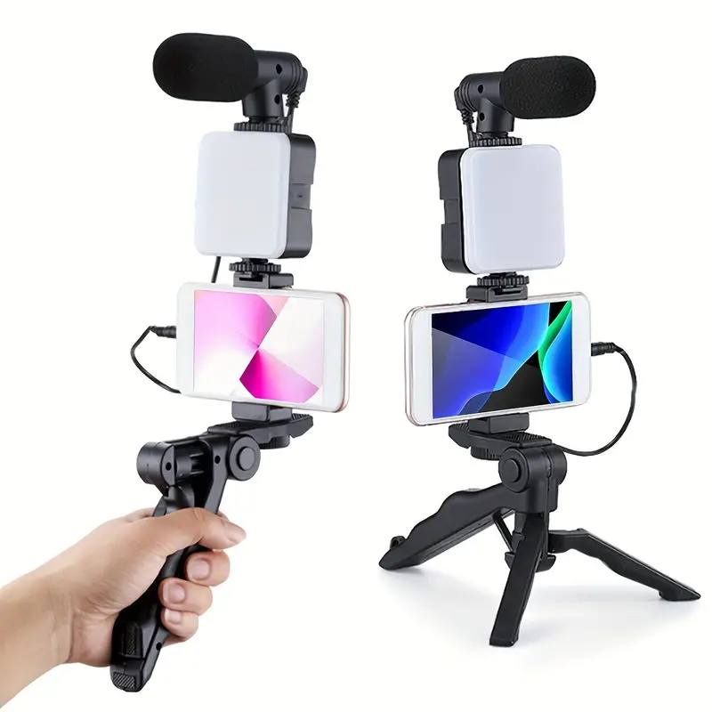 Kit De Video Portátil Con Micrófono + Lámpara Luz Led + Trípode
 Micrófono conde