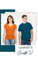 Playera Cuello V y Cuello Redondo
 Colores y Tallas Disponibles. 
 Realiza tu co