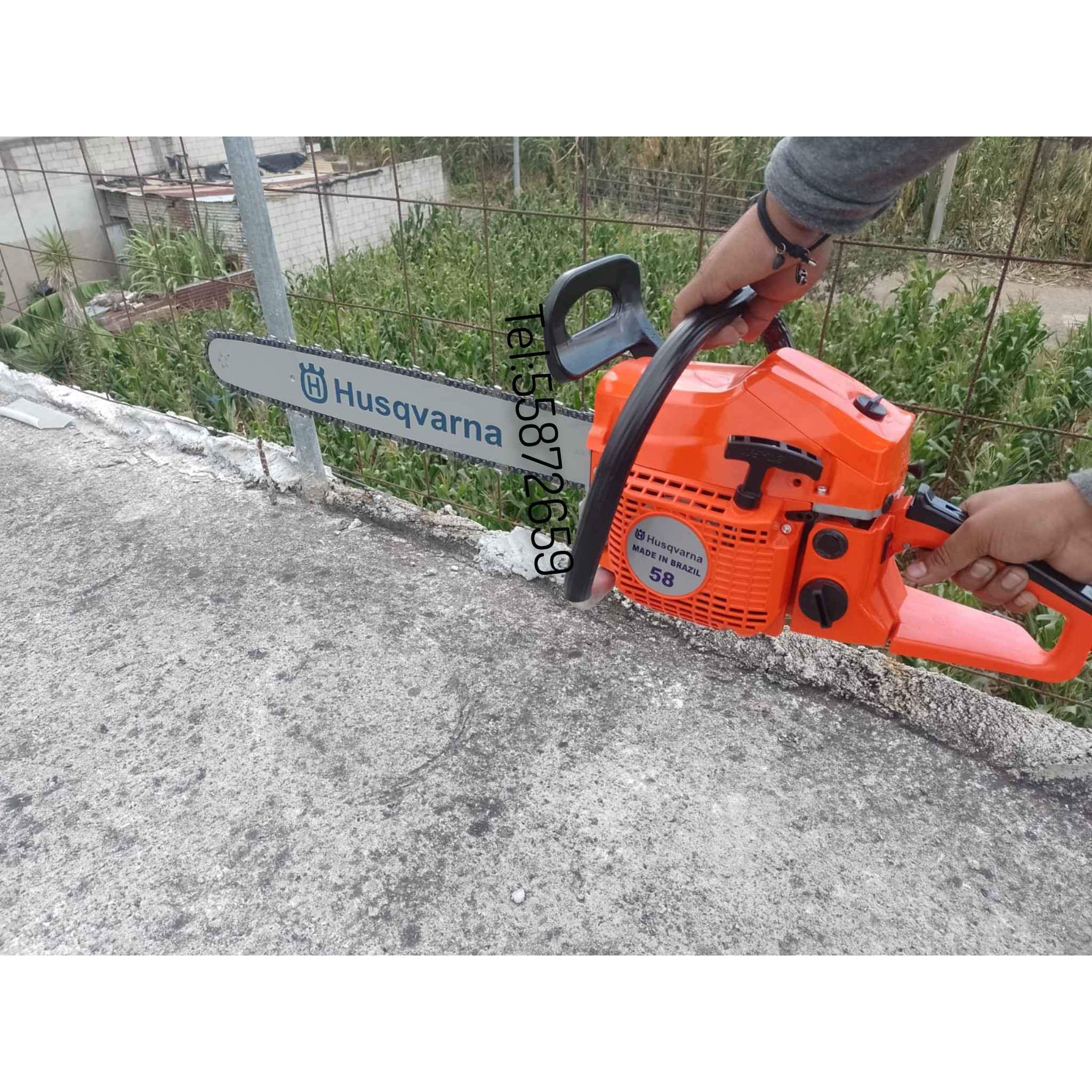 Motosierra 58 de 24 pulgadas.
 Envio gratis y paga al recibir.
 Accesorios compl