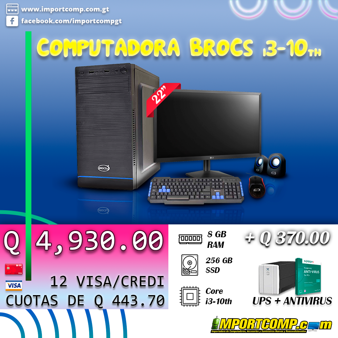 EQUIPO GAMER!! POTENCIA PURA!!!
Aprovecha y cómprate una buena PC Gamer para tu