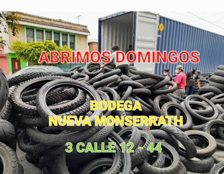ABRIMOS DOMINGOS 
LLANTAS PARA CARRO Y MOTO 

ENVÍO A TODO EL PAIS 

WHATSAPP me